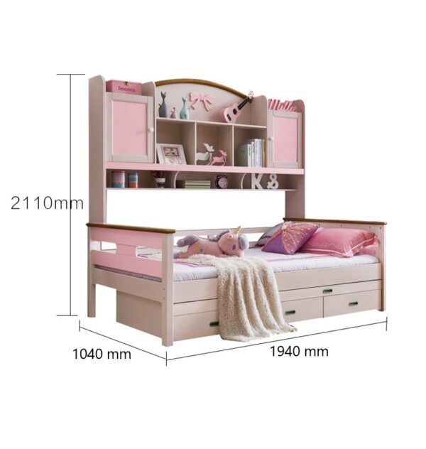 детская кровать со шкафчиками1